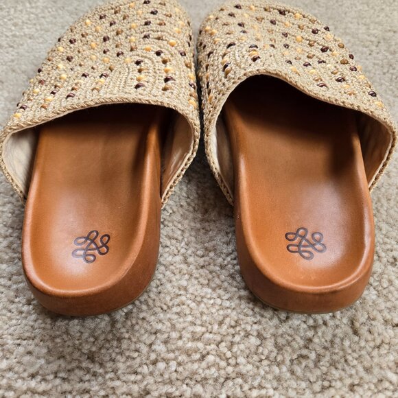 NWOT The Sak Bolinas Crochet Clogs Wood Beads Boho Size 8 - Picture 5 of 8